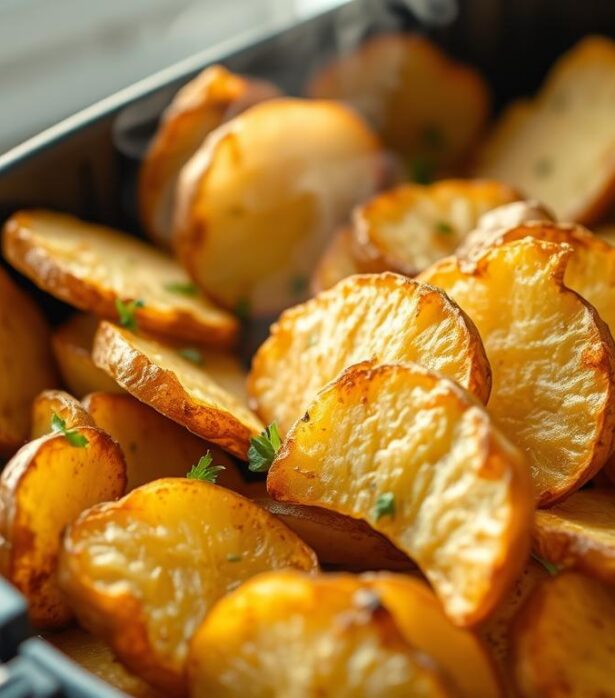 Air Fryer Sliced Potatoes