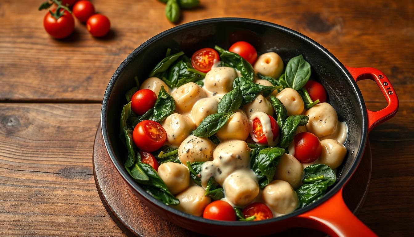 Creamy Vegan Gnocchi Skillet