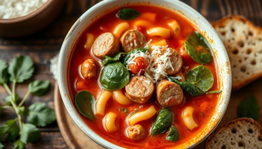 Italian sausage and ditalini soup