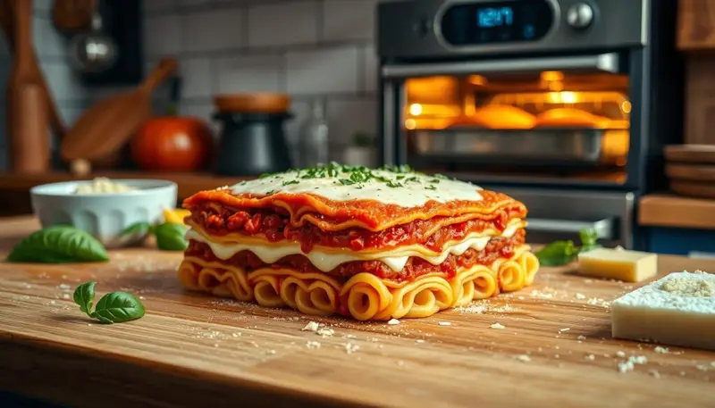 baking lasagna