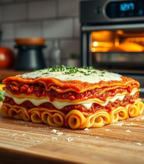baking lasagna
