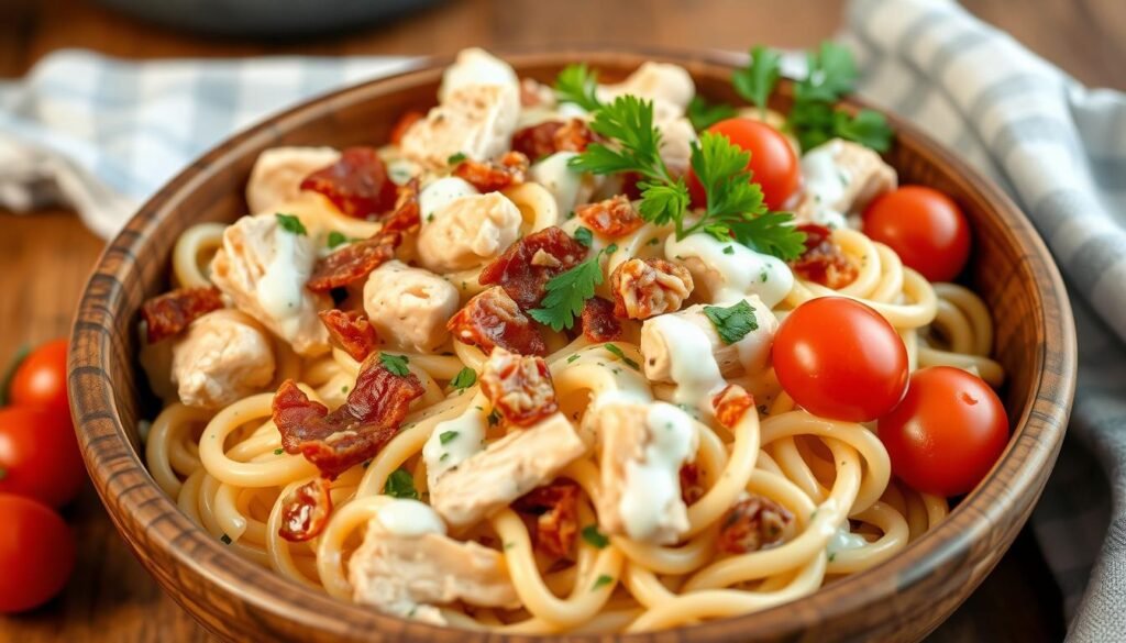 chicken bacon ranch pasta