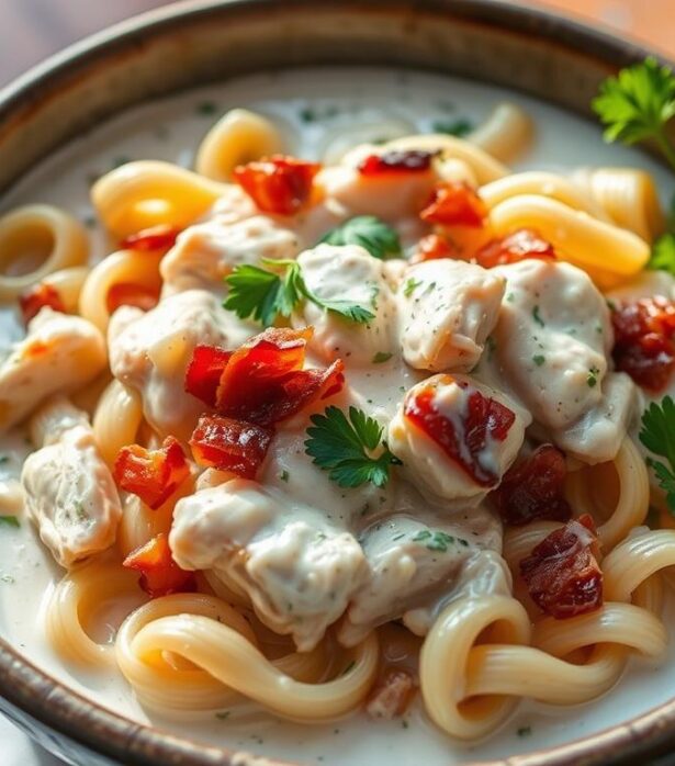 chicken bacon ranch pasta