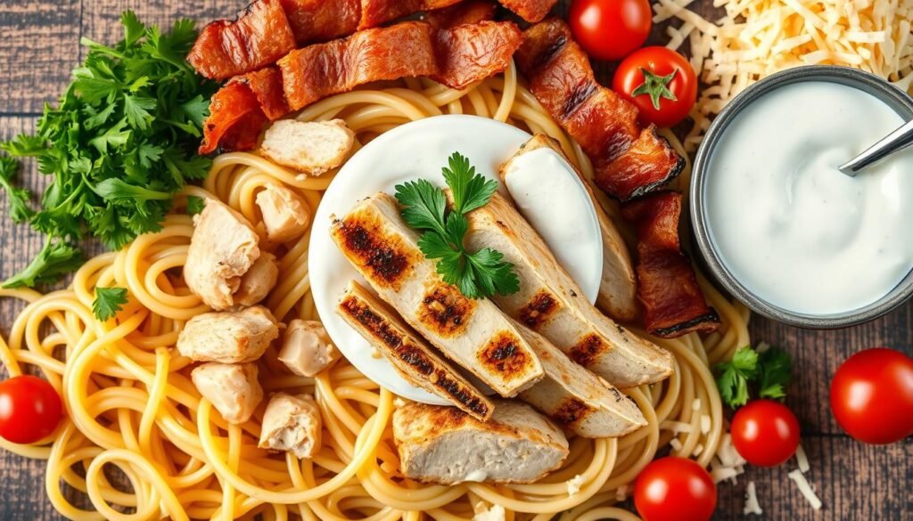 chicken bacon ranch pasta ingredients