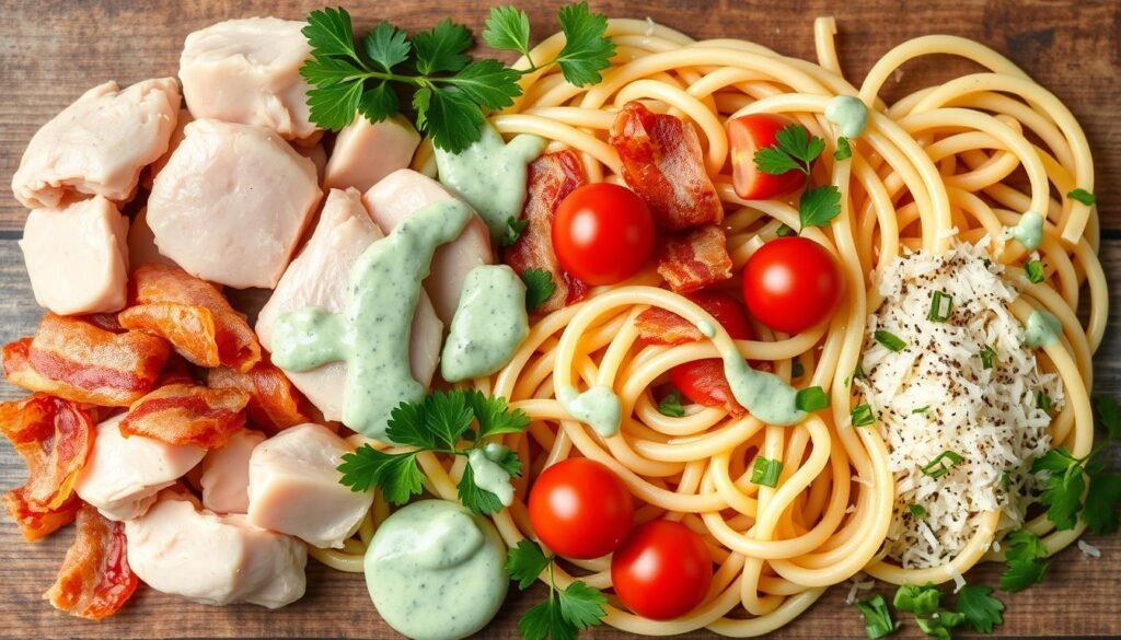 chicken bacon ranch pasta ingredients