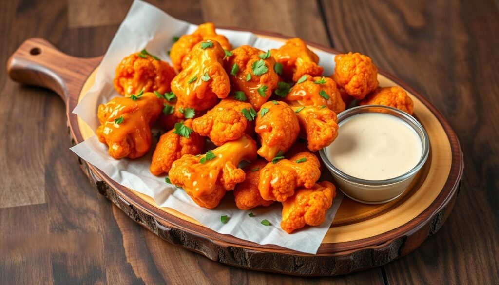 crispy buffalo cauliflower