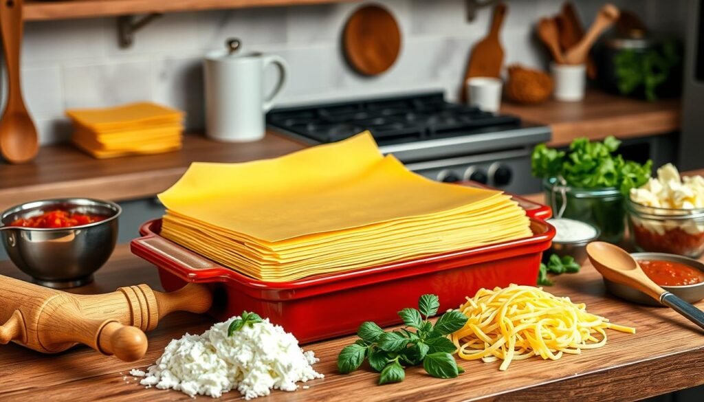 kitchen equipment for lasagna