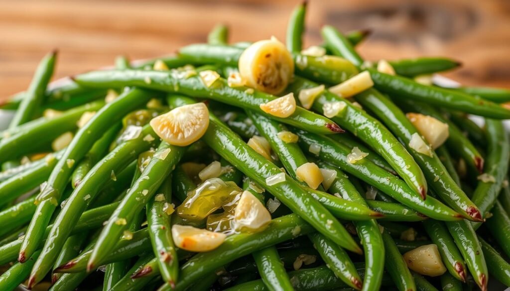 garlic butter green beans sauteed