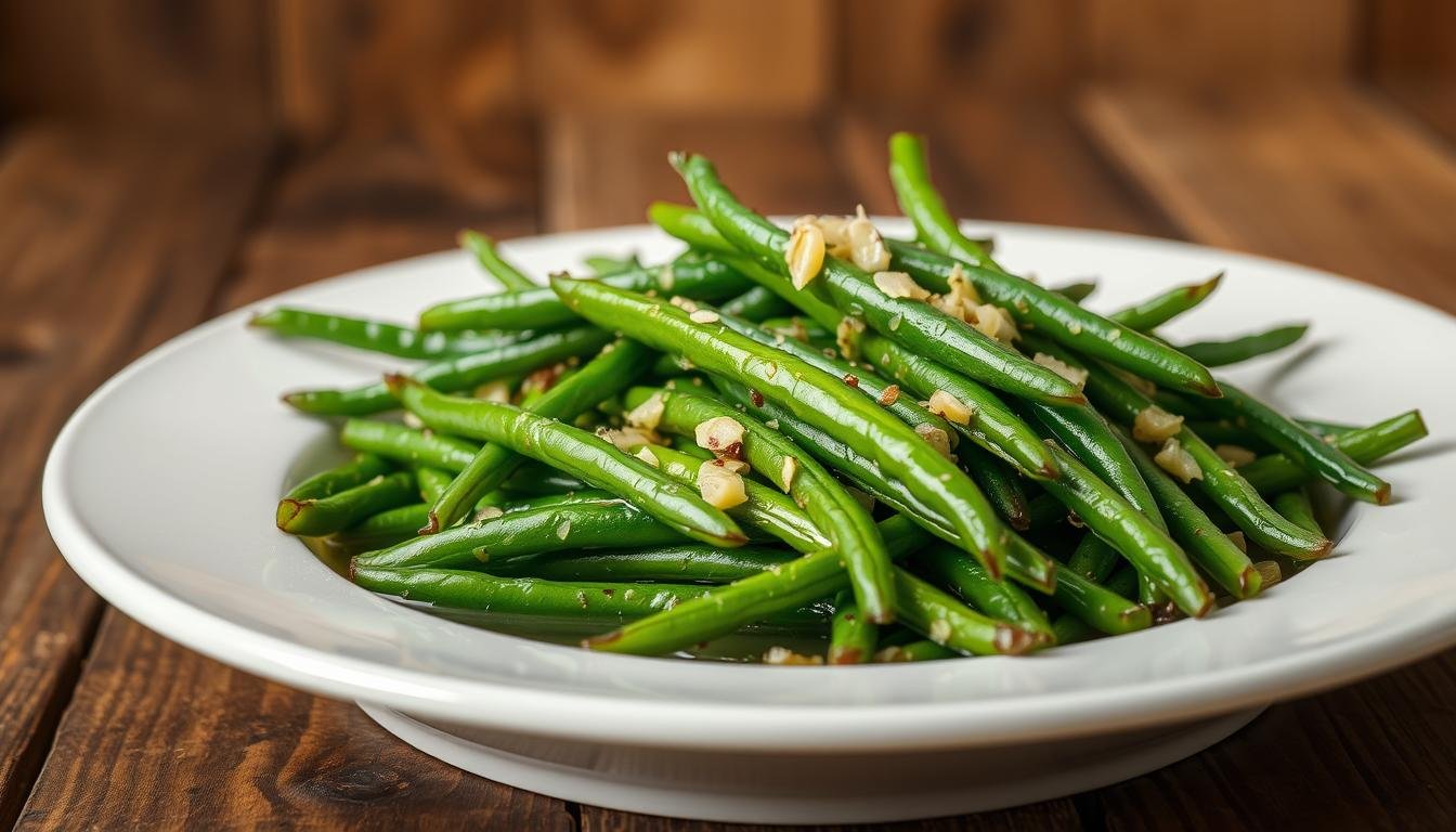 how to cook fresh green beans  Buttery garlic sauteed green beans