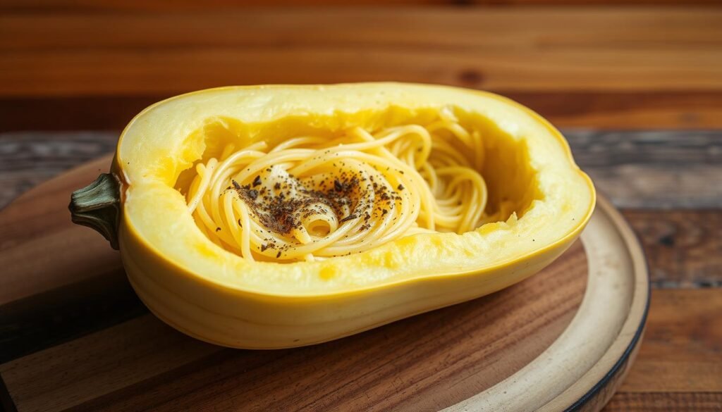 preparing squash for roasting