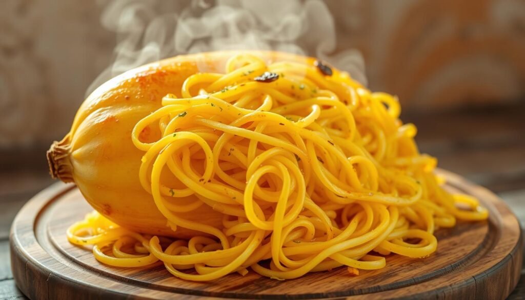 spaghetti squash cooking process